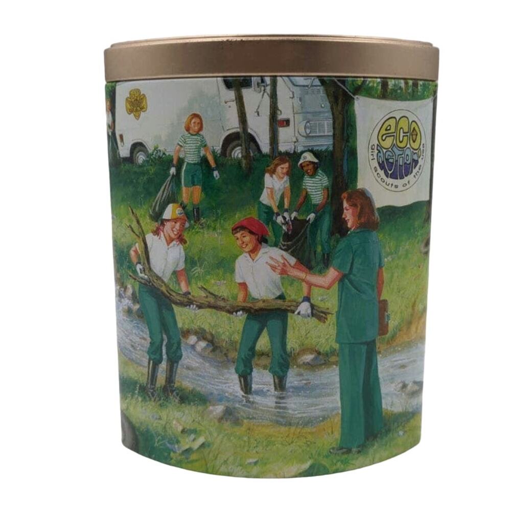 Girl Scout Tin Eco Action 2005 1970s Girl Scout Promise Collection Ashdon Farms